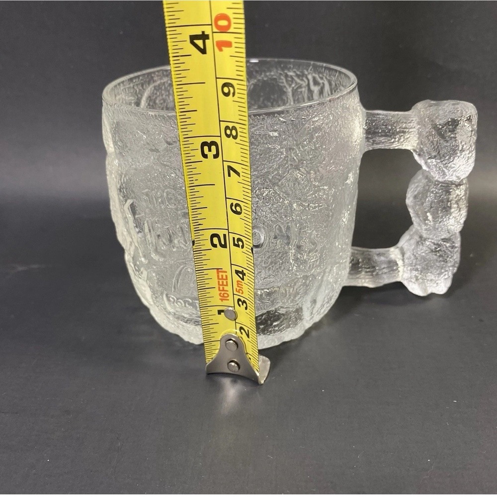 1993 McDonald's Flintstones Frosted Glass Mugs Set of 2 – Fred & Barney – VGC - Picture 7 of 12